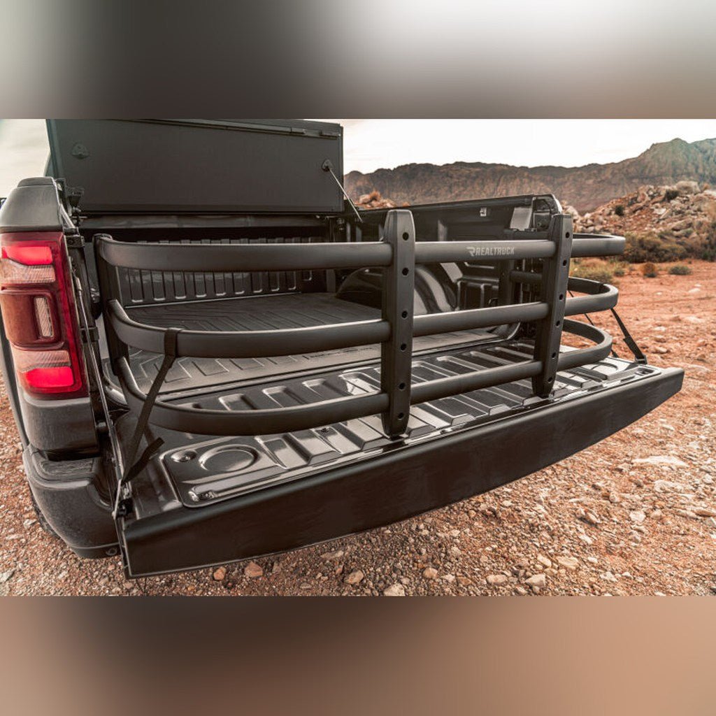 AMP Research Bedxtender HD Max Truck Bed Extender - Black, Std Cab, w/o RamBox | 2019-2025 Ram 1500 - Stateside Performance - Bed Bars - AMP Research - AMP Research Bedxtender HD Max Truck Bed Extender - Black, Std Cab, w/o RamBox | 2019-2025 Ram 1500