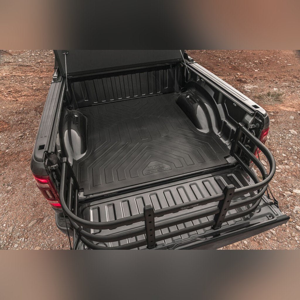 AMP Research Bedxtender HD Max Truck Bed Extender - Black, Std Cab, w/o RamBox | 2019-2025 Ram 1500 - Stateside Performance - Bed Bars - AMP Research - AMP Research Bedxtender HD Max Truck Bed Extender - Black, Std Cab, w/o RamBox | 2019-2025 Ram 1500