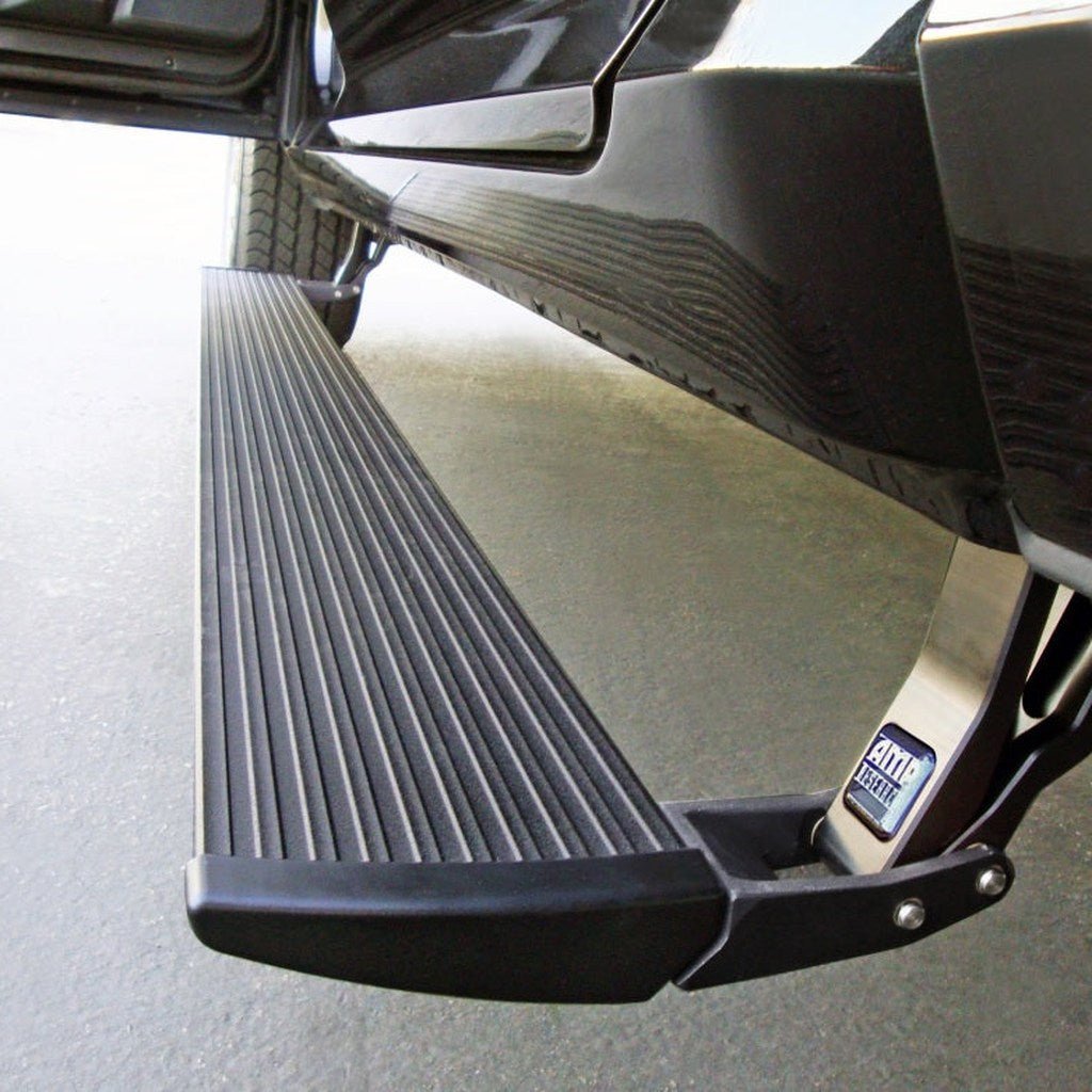 AMP Research PowerStep Plug N Play Retractable Running Boards - Black | 2013-2015 Ram 3500 - Stateside Performance - Running Boards - AMP Research - AMP Research PowerStep Plug N Play Retractable Running Boards - Black | 2013-2015 Ram 3500