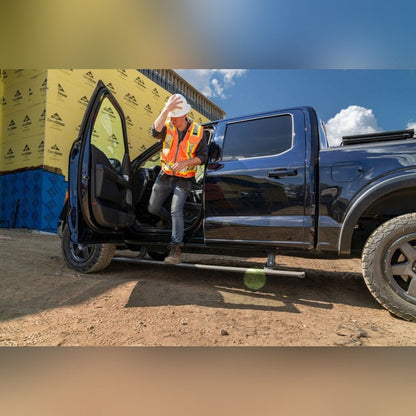 AMP Research PowerStep Plug N Play Retractable Running Boards - Black | 2021-2026 Ford F150 Raptor - Stateside Performance - Running Boards - AMP Research - AMP Research PowerStep Plug N Play Retractable Running Boards - Black | 2021-2026 Ford F150 Raptor