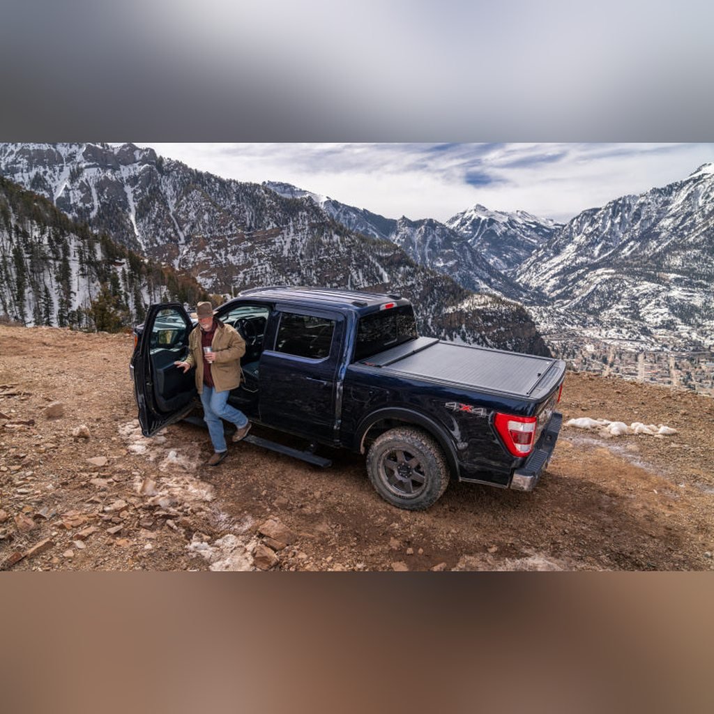 AMP Research PowerStep Plug N Play Retractable Running Boards - Black | 2021-2026 Ford F150 Raptor - Stateside Performance - Running Boards - AMP Research - AMP Research PowerStep Plug N Play Retractable Running Boards - Black | 2021-2026 Ford F150 Raptor