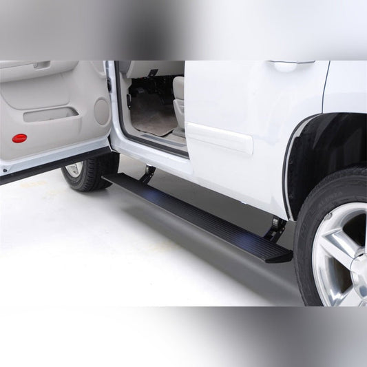 AMP Research PowerStep Plug N Play Retractable Running Boards - Black w/ OEM Illumination | 2021-2024 Ram 1500 TRX - Stateside Performance - Running Boards - AMP Research - AMP Research PowerStep Plug N Play Retractable Running Boards - Black w/ OEM Illumination | 2021-2024 Ram 1500 TRX
