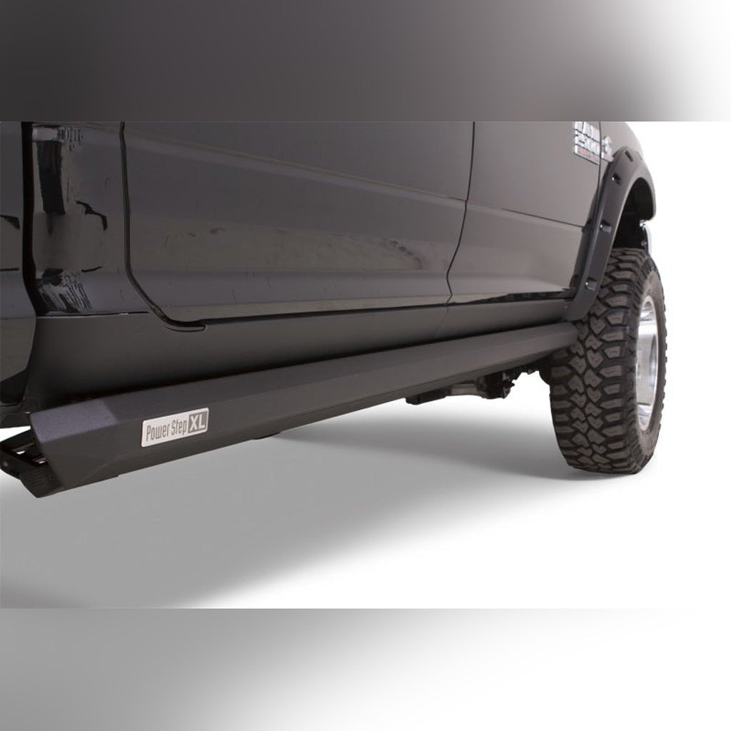 AMP Research PowerStep XL Retractable Running Boards - Mega Cab, Black | 2019-2024 Ram 3500 - Stateside Performance - Running Boards - AMP Research - AMP Research PowerStep XL Retractable Running Boards - Mega Cab, Black | 2019-2024 Ram 3500