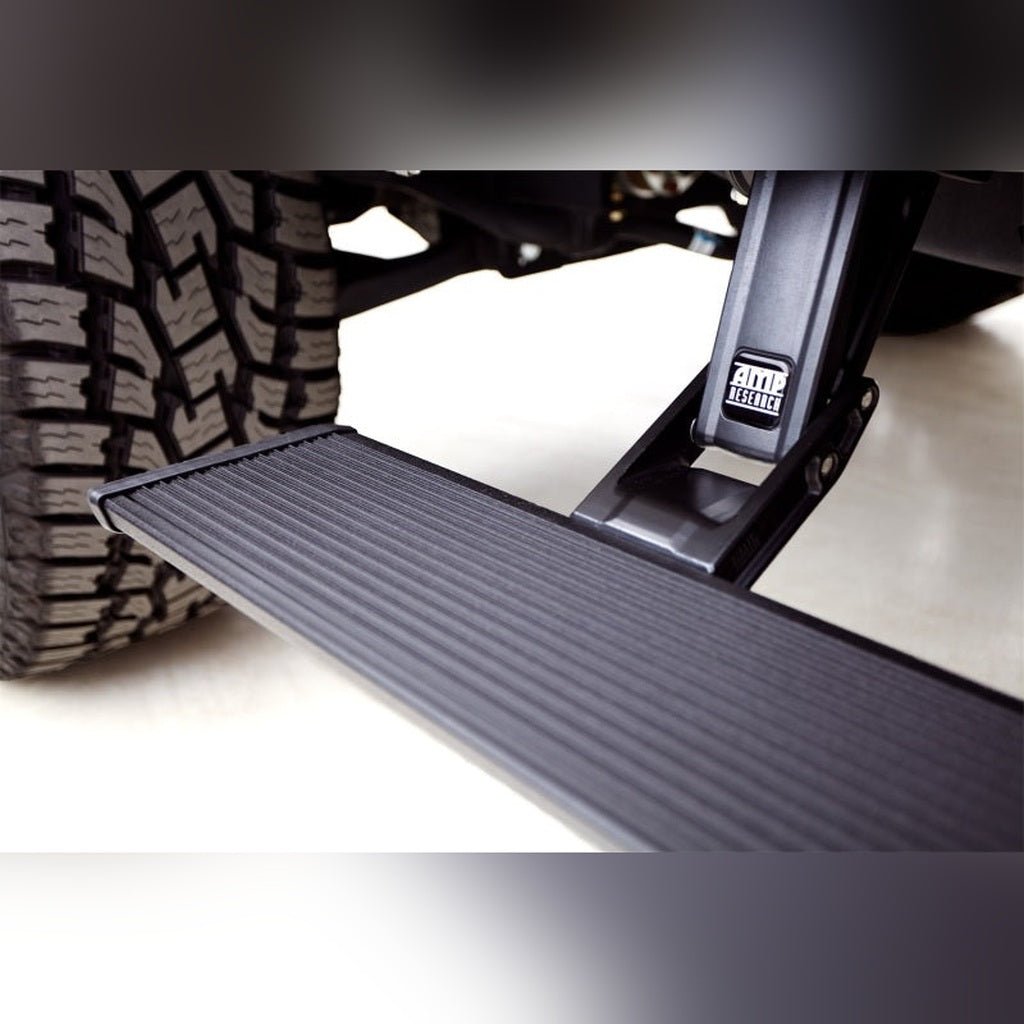 AMP Research PowerStep Xtreme Retractable Running Boards - Black | 2018 Ram 1500 - Stateside Performance - Running Boards - AMP Research - AMP Research PowerStep Xtreme Retractable Running Boards - Black | 2018 Ram 1500