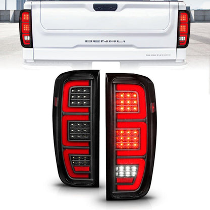 ANZO Full LED Bar Replacement Tail Light - Black | 2020-2024 GMC Sierra 2500HD - Stateside Performance - Tail Lights - ANZO - ANZO Full LED Bar Replacement Tail Light - Black | 2020-2024 GMC Sierra 2500HD