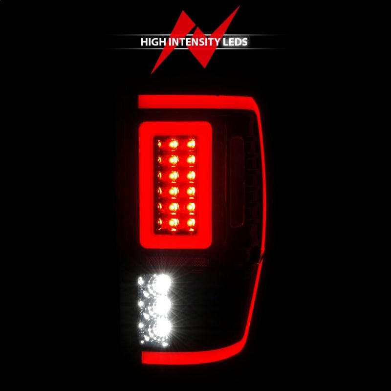 ANZO Full LED Tail Lights w/ Light Bar Sequential Signal - Black Housing/Smoke Lens | 2019-2023 Ford Ranger - Stateside Performance - Tail Lights - ANZO - ANZO Full LED Tail Lights w/ Light Bar Sequential Signal - Black Housing/Smoke Lens | 2019-2023 Ford Ranger