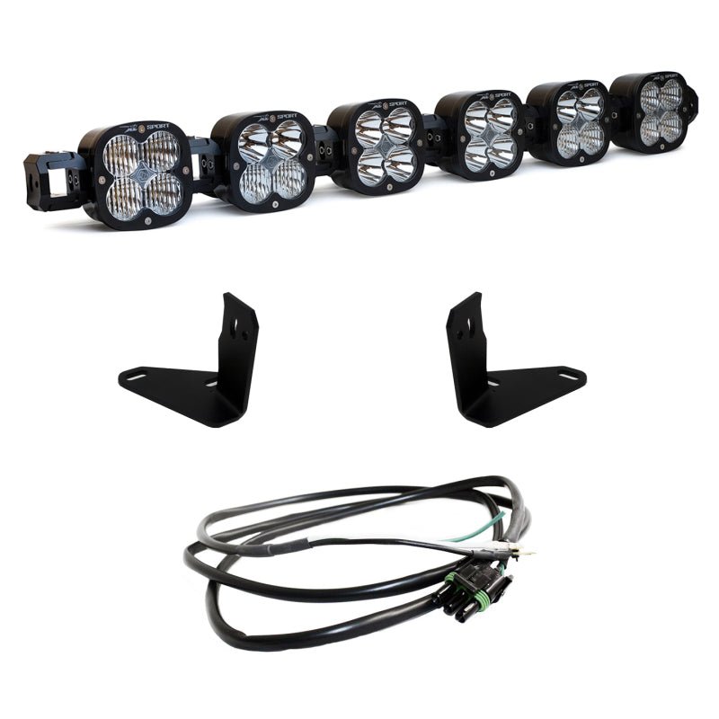 Baja Designs 6 XL Linkable LED Light Bar Kit - Steel Bumper Mount w/ Upfitter | 2021-2024 Ford Bronco - Stateside Performance - Light Bars & Cubes - Baja Designs - Baja Designs 6 XL Linkable LED Light Bar Kit - Steel Bumper Mount w/ Upfitter | 2021-2024 Ford Bronco