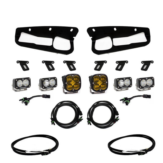 Baja Designs Amber SAE Fog Pocket Light Kit w/ Upfitter | 2021-2025 Ford Bronco - Stateside Performance - Fog Lights - Baja Designs - Baja Designs Amber SAE Fog Pocket Light Kit w/ Upfitter | 2021-2025 Ford Bronco