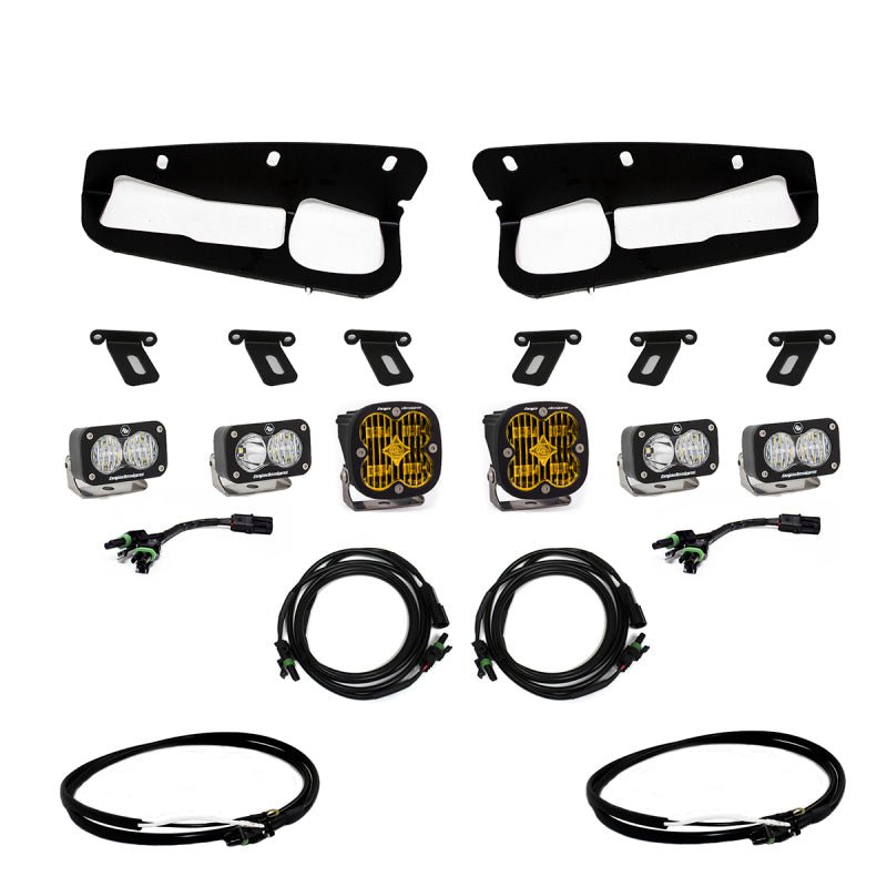 Baja Designs Amber SAE Fog Pocket Light Kit w/ Upfitter | 2022-2025 Ford Bronco Raptor - Stateside Performance - Fog Lights - Baja Designs - Baja Designs Amber SAE Fog Pocket Light Kit w/ Upfitter | 2022-2025 Ford Bronco Raptor