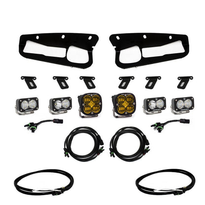 Baja Designs Amber SAE Fog Pocket Light Kit w/ Upfitter | 2022-2025 Ford Bronco Raptor - Stateside Performance - Fog Lights - Baja Designs - Baja Designs Amber SAE Fog Pocket Light Kit w/ Upfitter | 2022-2025 Ford Bronco Raptor