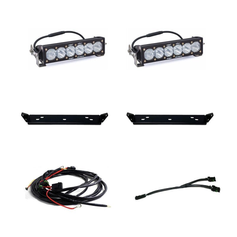 Baja Designs OnX6 Behind Grill Kit - 10in Clear D/C | 2021-2025 Ford F150 Raptor - Stateside Performance - Light Bars & Cubes - Baja Designs - Baja Designs OnX6 Behind Grill Kit - 10in Clear D/C | 2021-2025 Ford F150 Raptor