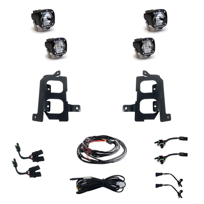 Baja Designs S1 LED Dual Fog Pocket Light Kit | 2020-2022 GMC Sierra 3500HD - Stateside Performance - Fog Lights - Baja Designs - Baja Designs S1 LED Dual Fog Pocket Light Kit | 2020-2022 GMC Sierra 3500HD