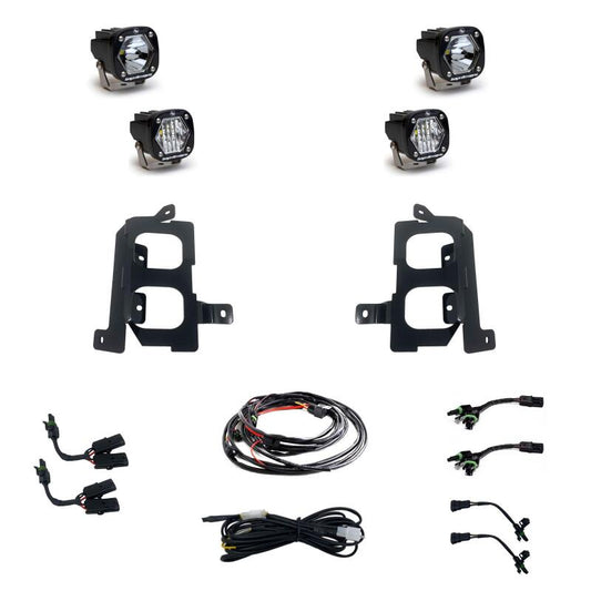 Baja Designs S1 LED Dual Fog Pocket Light Kit | 2020-2022 GMC Sierra 3500HD - Stateside Performance - Fog Lights - Baja Designs - Baja Designs S1 LED Dual Fog Pocket Light Kit | 2020-2022 GMC Sierra 3500HD