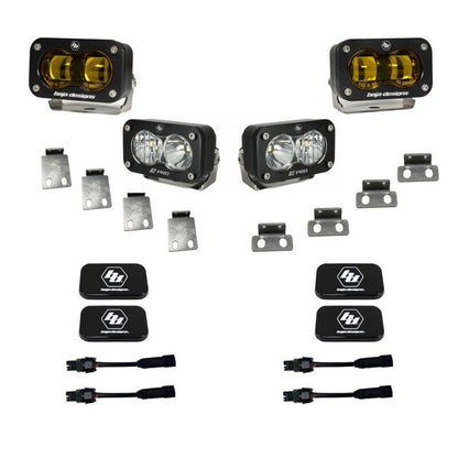 Baja Designs S2 SAE Pro LED Fog Pocket Light Kit | 2021-2025 Ford F150 Raptor - Stateside Performance - Fog Lights - Baja Designs - Baja Designs S2 SAE Pro LED Fog Pocket Light Kit | 2021-2025 Ford F150 Raptor