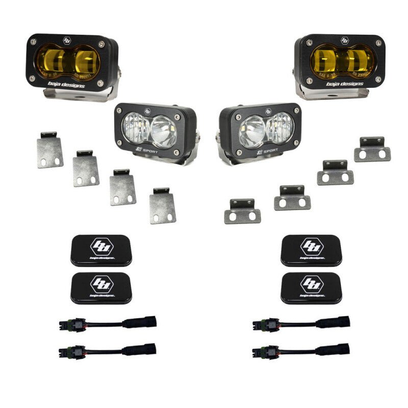 Baja Designs S2 SAE Pro LED Fog Pocket Light Kit | 2021-2025 Ford F150 Raptor - Stateside Performance - Fog Lights - Baja Designs - Baja Designs S2 SAE Pro LED Fog Pocket Light Kit | 2021-2025 Ford F150 Raptor