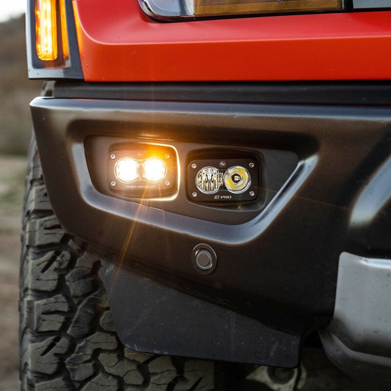 Baja Designs S2 SAE Pro LED Fog Pocket Light Kit | 2021-2025 Ford F150 Raptor - Stateside Performance - Fog Lights - Baja Designs - Baja Designs S2 SAE Pro LED Fog Pocket Light Kit | 2021-2025 Ford F150 Raptor