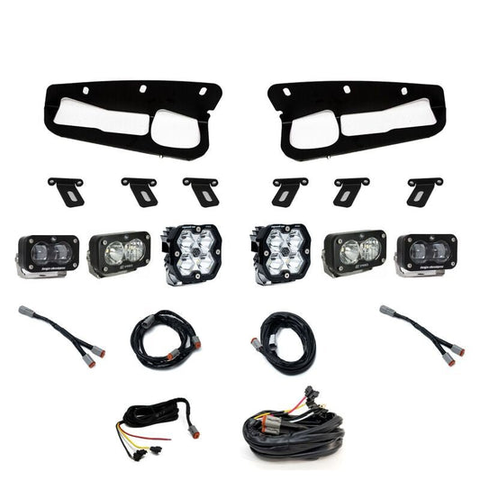 Baja Designs Squadron 2.0 Pro Spot / S2 SAE / S2 Pro LED Fog Pocket Kit - Steel Bumper w/ Upfitter | 2021-2026 Ford Bronco - Stateside Performance - Light Bars & Cubes - Baja Designs - Baja Designs Squadron 2.0 Pro Spot / S2 SAE / S2 Pro LED Fog Pocket Kit - Steel Bumper w/ Upfitter | 2021-2026 Ford Bronco