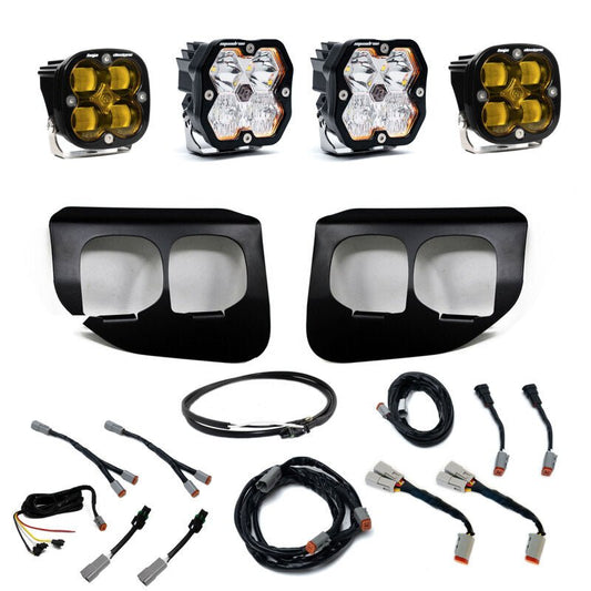 Baja Designs Squadron 2.0 SAE/Sport Fog Pocket Kit - Amber | 2020 - 2022 Ford F250 Super Duty - Stateside Performance - Fog Lights - Baja Designs - Baja Designs Squadron 2.0 SAE/Sport Fog Pocket Kit - Amber | 2020 - 2022 Ford F250 Super Duty