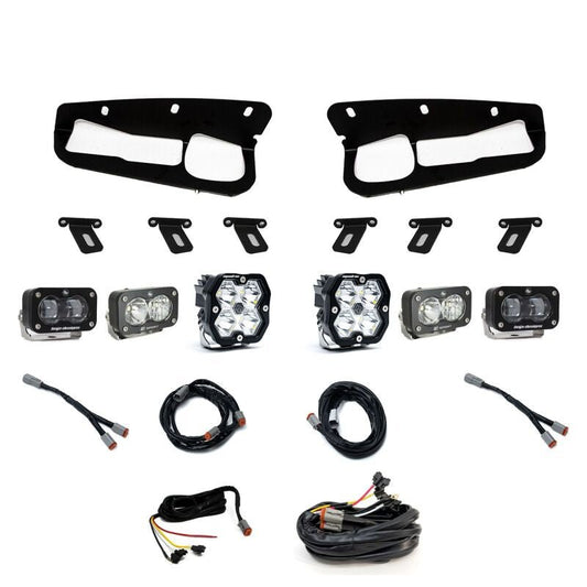 Baja Designs Squadron 2.0 Sport / S2 SAE / S2 Sport LED Fog Light Kit - Steel Bumper w/ Upfitter | 2022-2026 Ford Bronco Raptor - Stateside Performance - Light Bars & Cubes - Baja Designs - Baja Designs Squadron 2.0 Sport / S2 SAE / S2 Sport LED Fog Light Kit - Steel Bumper w/ Upfitter | 2022-2026 Ford Bronco Raptor