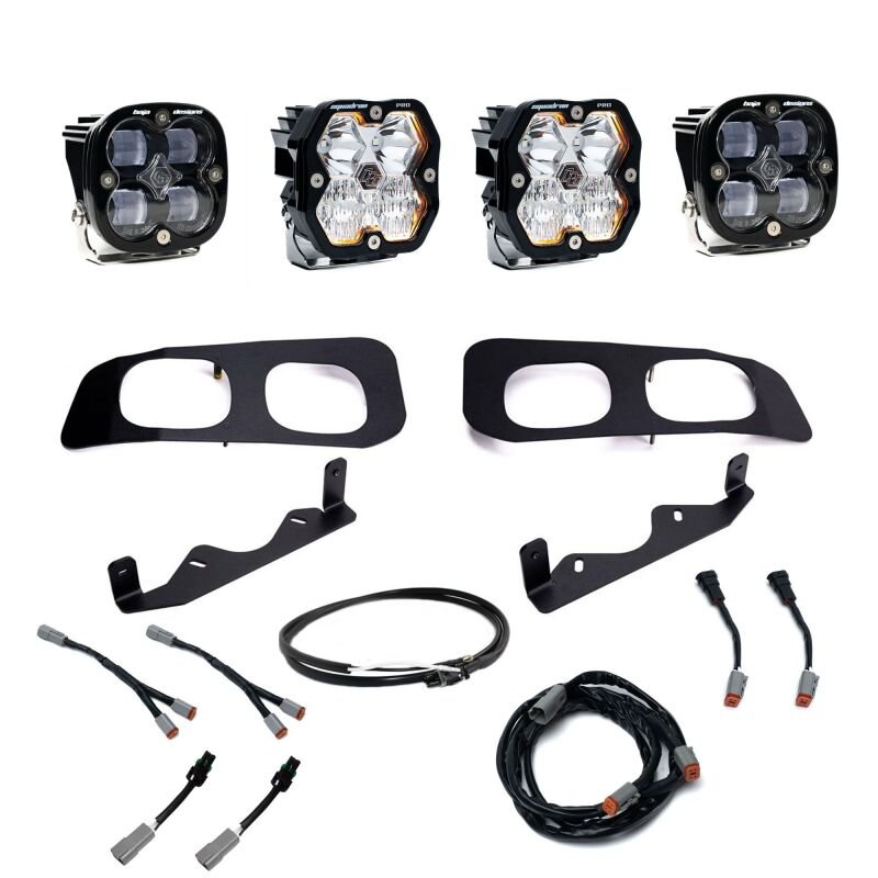 Baja Designs Squadron Pro/SAE 2.0 Dual Fog Pocket Kit - Clear | 2023 - 2026 Ford F250 Super Duty - Stateside Performance - Fog Lights - Baja Designs - Baja Designs Squadron Pro/SAE 2.0 Dual Fog Pocket Kit - Clear | 2023 - 2026 Ford F250 Super Duty