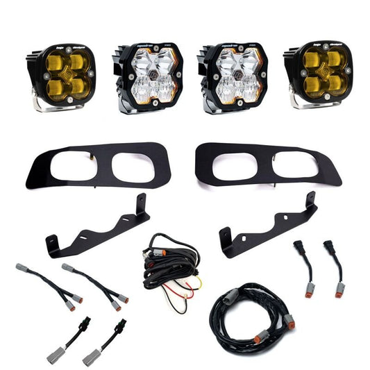 Baja Designs Squadron Pro/SAE 2.0 SAE Dual Fog Pocket Kit - Baja Amber | 2023-2026 Ford F350 Super Duty - Stateside Performance - Fog Lights - Baja Designs - Baja Designs Squadron Pro/SAE 2.0 SAE Dual Fog Pocket Kit - Baja Amber | 2023-2026 Ford F350 Super Duty