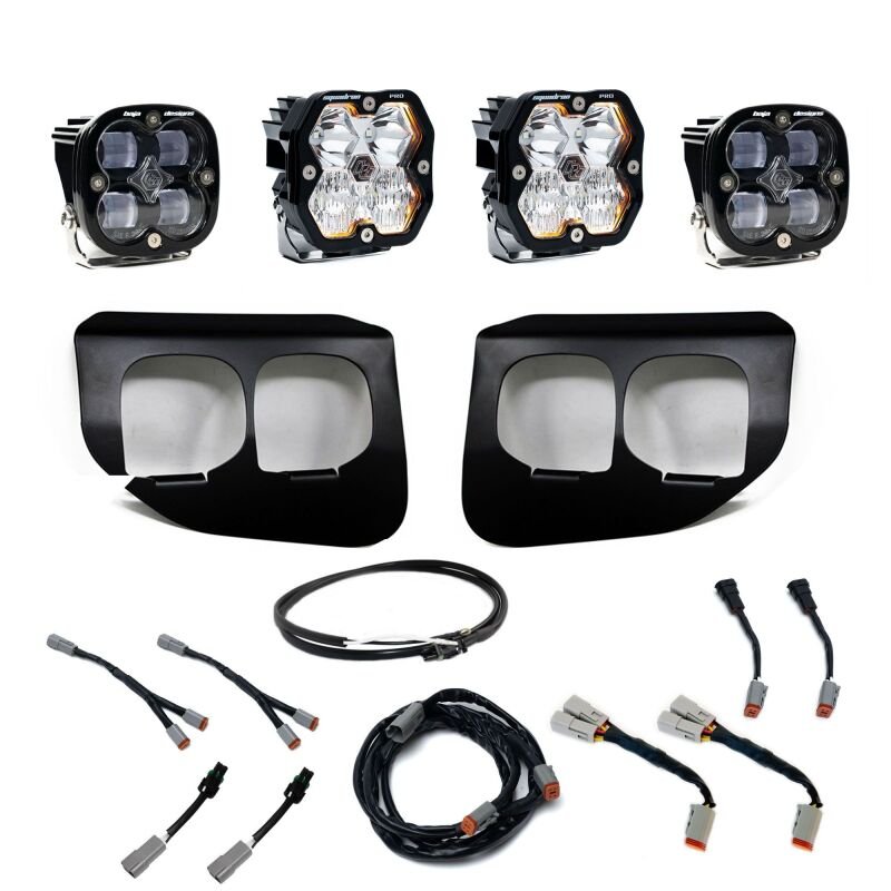 Baja Designs Squadron Pro/SAE 2.0 SAE Dual Fog Pocket Kit - Clear | 2020-2022 Ford F350 Super Duty - Stateside Performance - Fog Lights - Baja Designs - Baja Designs Squadron Pro/SAE 2.0 SAE Dual Fog Pocket Kit - Clear | 2020-2022 Ford F350 Super Duty