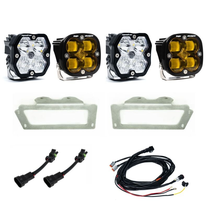 Baja Designs Squadron SAE 2.0 Fog Kit - Amber | 2011-2018 Ram 3500 - Stateside Performance - Fog Lights - Baja Designs - Baja Designs Squadron SAE 2.0 Fog Kit - Amber | 2011-2018 Ram 3500