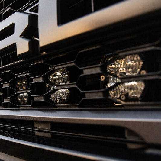 Baja Designs Squadron Sport 2.0 Behind Grille Kit - Clear | 2021 - 2026 Ford F150 - Stateside Performance - Light Bars & Cubes - Baja Designs - Baja Designs Squadron Sport 2.0 Behind Grille Kit - Clear | 2021 - 2026 Ford F150