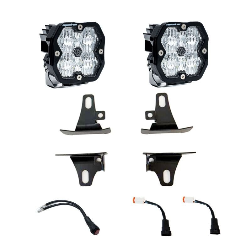 Baja Designs Squadron Sport 2.0 Fog Pocket Kit - Clear | 2017-2022 Ford F350 Super Duty - Stateside Performance - Fog Lights - Baja Designs - Baja Designs Squadron Sport 2.0 Fog Pocket Kit - Clear | 2017-2022 Ford F350 Super Duty