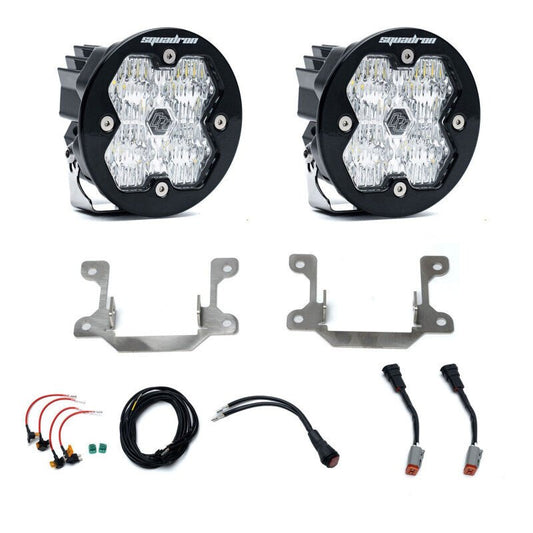 Baja Designs Squadron Sport 2.0 LED Fog Light Pocket Kit - Wide Cornering, Clear | 2019-2025 Ram 3500 - Stateside Performance - Fog Lights - Baja Designs - Baja Designs Squadron Sport 2.0 LED Fog Light Pocket Kit - Wide Cornering, Clear | 2019-2025 Ram 3500