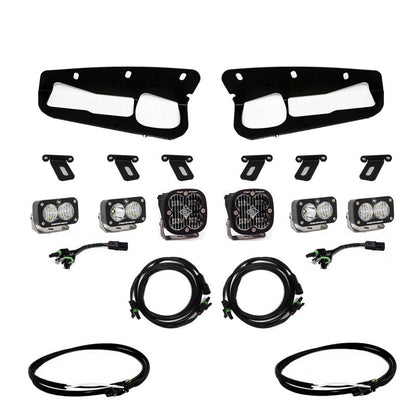 Baja Designs Squadron Sport SAE Clear LED Fog Light Pocket Kit w/ Upfitter | 2022-2025 Ford Bronco Raptor - Stateside Performance - Fog Lights - Baja Designs - Baja Designs Squadron Sport SAE Clear LED Fog Light Pocket Kit w/ Upfitter | 2022-2025 Ford Bronco Raptor