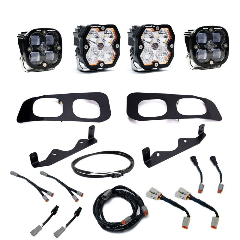Baja Designs Squadron Sport/SAE 2.0 Dual Fog Pocket Kit Upfitter - SAE Clear | 2023-2026 Ford F350 Super Duty - Stateside Performance - Fog Lights - Baja Designs - Baja Designs Squadron Sport/SAE 2.0 Dual Fog Pocket Kit Upfitter - SAE Clear | 2023-2026 Ford F350 Super Duty