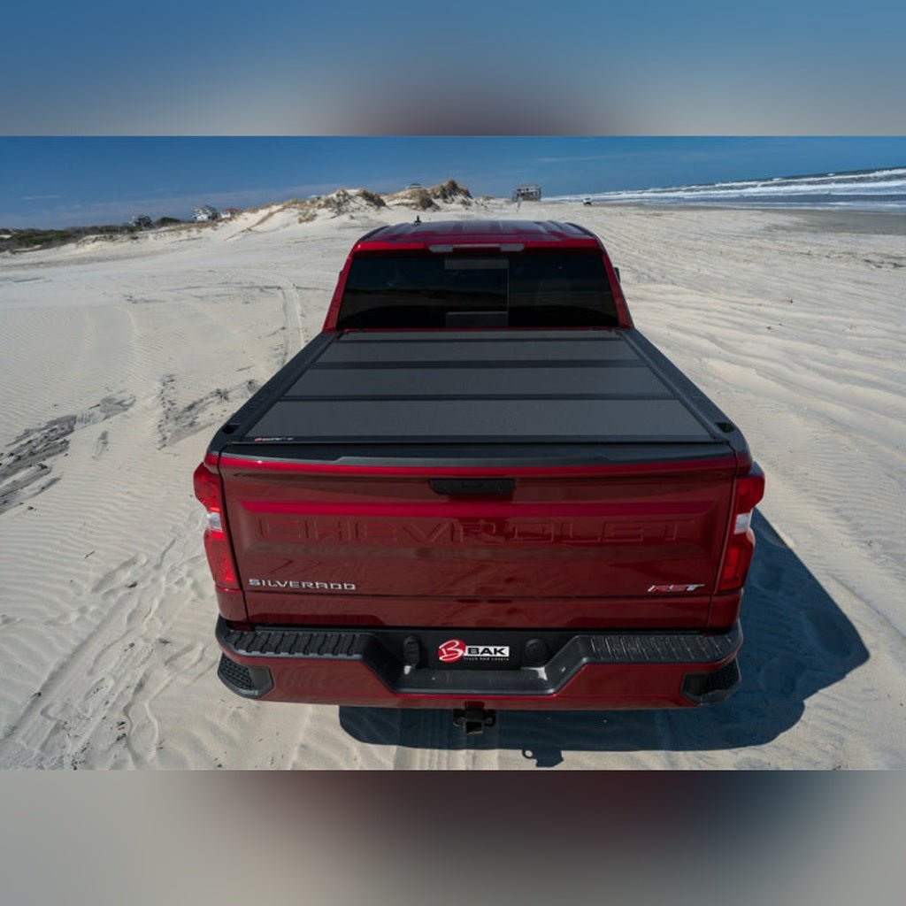 BAK BAKFlip MX4 Hard Folding Bed Cover - 6 ft 6 in Bed, Matte Finish | 2020 GMC Sierra 2500HD - Stateside Performance - Tonneau Covers - Hard Fold - BAK - BAK BAKFlip MX4 Hard Folding Bed Cover - 6 ft 6 in Bed, Matte Finish | 2020 GMC Sierra 2500HD