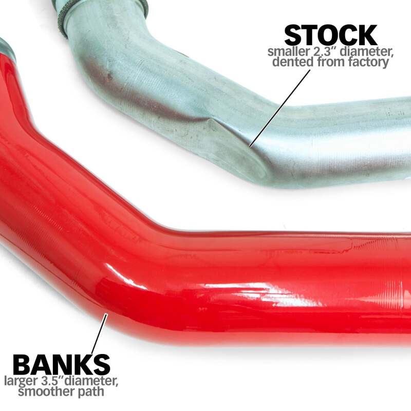 Banks Power Boost Tube System - Raw Tubes (Driver Side) - 6.7L Diesel | 2013-2018 Ram 3500 - Stateside Performance - Intercooler Ducting - Banks Power - Banks Power Boost Tube System - Raw Tubes (Driver Side) - 6.7L Diesel | 2013-2018 Ram 3500