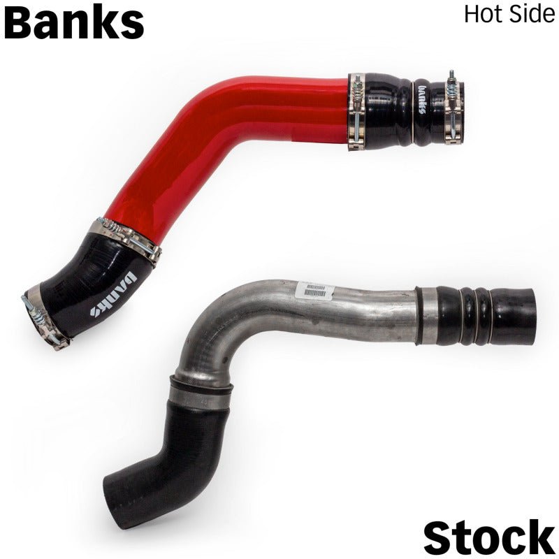 Banks Power Boost Tube Upgrade Kit - 6.7L Cummins, Red | 2019-2024 Ram 3500 - Stateside Performance - Intercooler Ducting - Banks Power - Banks Power Boost Tube Upgrade Kit - 6.7L Cummins, Red | 2019-2024 Ram 3500