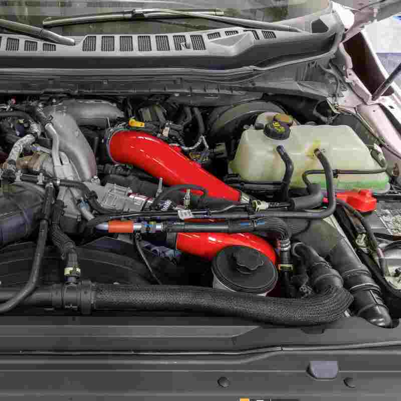 Banks Power Boost Tube Upgrade Kit - 6.7L High Output, Red | 2023-2026 Ford F350 Super Duty - Stateside Performance - Intercooler Ducting - Banks Power - Banks Power Boost Tube Upgrade Kit - 6.7L High Output, Red | 2023-2026 Ford F350 Super Duty