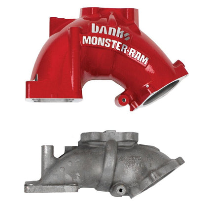 Banks Power Monster-Ram Gen-2 Intake Elbow w/ Fuel Line & Heater - Red 6.7L | 2011-2012 Ram 3500 - Stateside Performance - Short Ram Air Intakes - Banks Power - Banks Power Monster-Ram Gen-2 Intake Elbow w/ Fuel Line & Heater - Red 6.7L | 2011-2012 Ram 3500