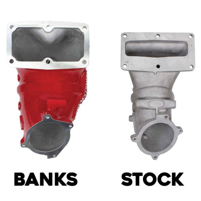 Banks Power Monster-Ram Gen-2 Intake Elbow w/ Fuel Line & Heater - Red 6.7L | 2011-2012 Ram 3500 - Stateside Performance - Short Ram Air Intakes - Banks Power - Banks Power Monster-Ram Gen-2 Intake Elbow w/ Fuel Line & Heater - Red 6.7L | 2011-2012 Ram 3500