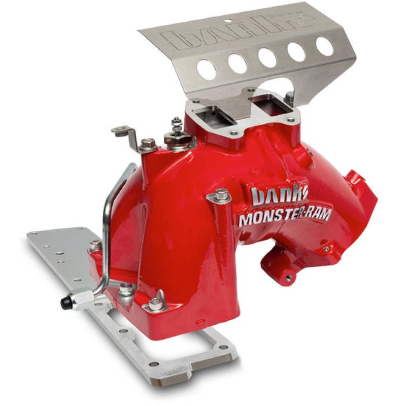 Banks Power Monster-Ram Gen-2 Intake Elbow w/ Fuel Line & Heater - Red 6.7L | 2011-2012 Ram 3500 - Stateside Performance - Short Ram Air Intakes - Banks Power - Banks Power Monster-Ram Gen-2 Intake Elbow w/ Fuel Line & Heater - Red 6.7L | 2011-2012 Ram 3500