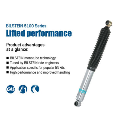 Bilstein 5100 Series Rear 46mm Monotube Shock Absorber | 2007 - 2013 Chevy Silverado 1500 - Stateside Performance - Shocks and Struts - Bilstein - Bilstein 5100 Series Rear 46mm Monotube Shock Absorber | 2007 - 2013 Chevy Silverado 1500