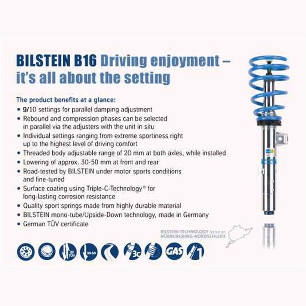 Bilstein B16 PSS10 Coilover Suspension System | 2015 - 2017 Ford Mustang - Stateside Performance - Coilovers - Bilstein - Bilstein B16 PSS10 Coilover Suspension System | 2015 - 2017 Ford Mustang