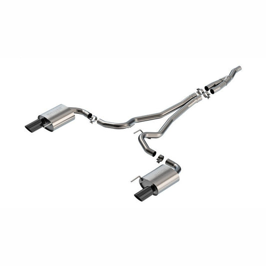 Borla 2.5in S-Type Catback Exhaust - Black Chrome | 2024-2025 Ford Mustang - Stateside Performance - Catback - Borla - Borla 2.5in S-Type Catback Exhaust - Black Chrome | 2024-2025 Ford Mustang
