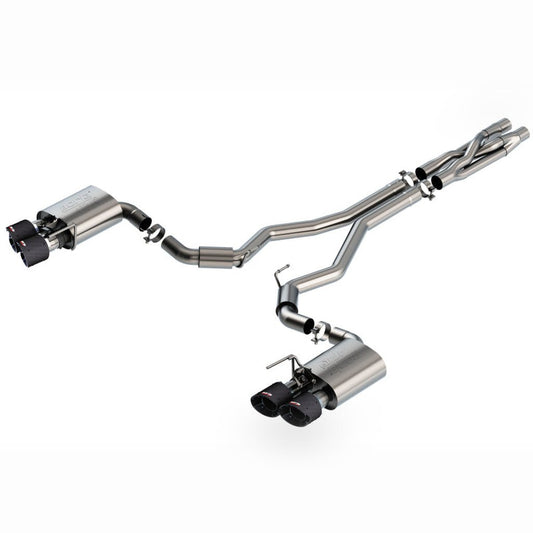 Borla 3in ATAK Cat - Back Exhaust w/ Carbon Fiber Tips | 2020 - 2022 Ford Mustang - Stateside Performance - Catback - Borla - Borla 3in ATAK Cat - Back Exhaust w/ Carbon Fiber Tips | 2020 - 2022 Ford Mustang