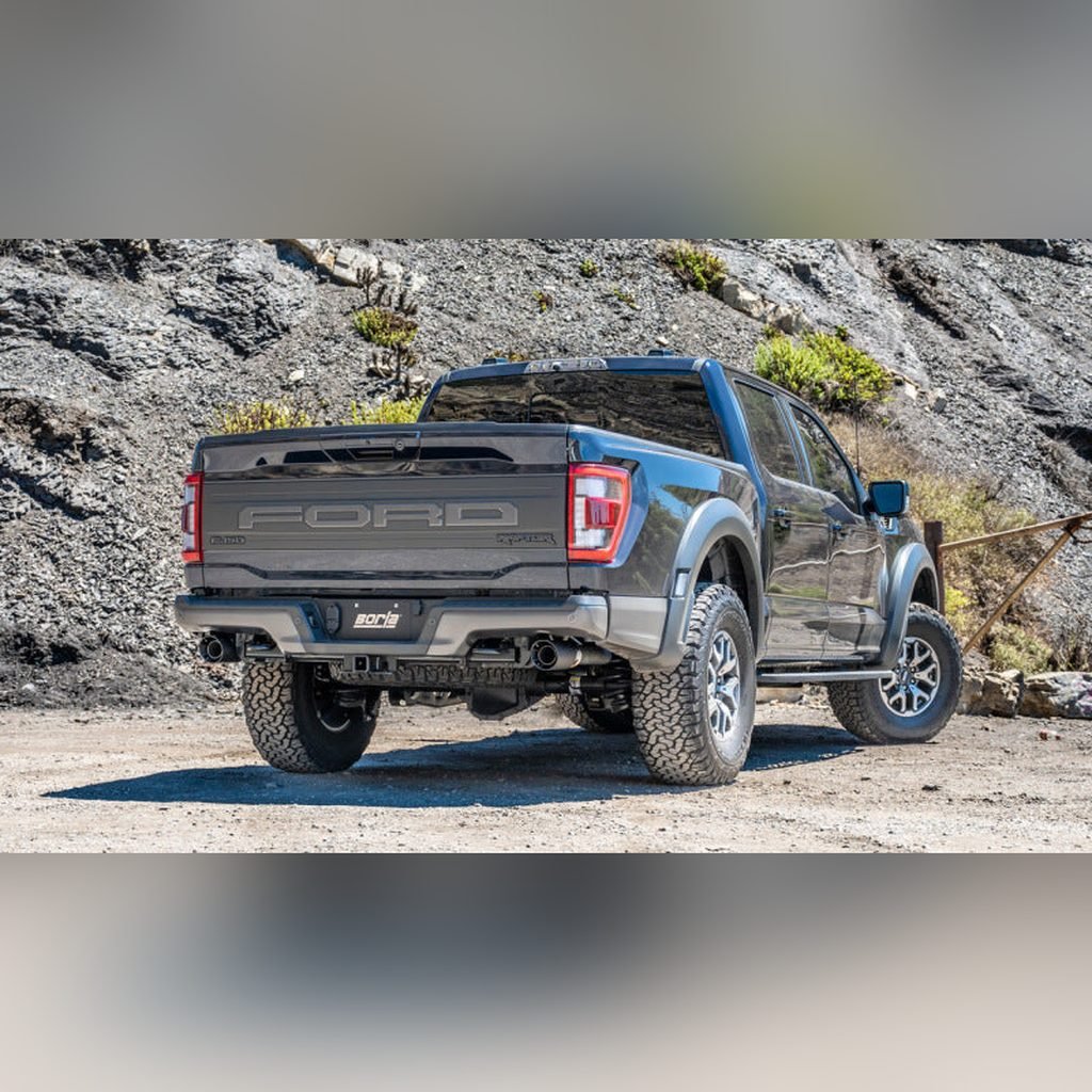 Borla 3in Tail Pipe Kit 4.5in Carbon Fiber Tip | 2021 - 2025 Ford Raptor - Stateside Performance - Tips - Borla - Borla 3in Tail Pipe Kit 4.5in Carbon Fiber Tip | 2021 - 2025 Ford Raptor
