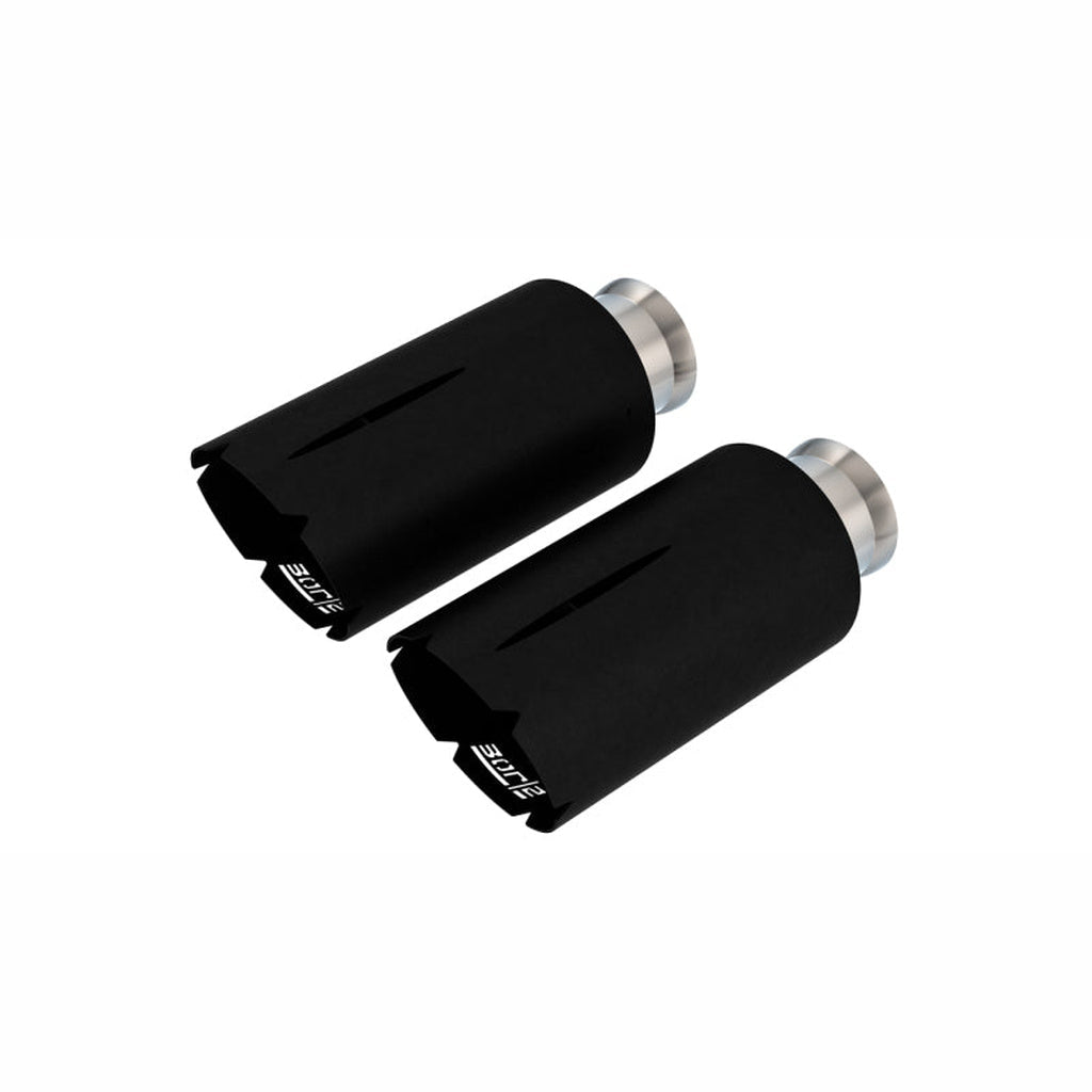 Borla 5in Black Coated Angle - Cut Exhaust Tips | 2021 - 2026 Ram 1500 - Stateside Performance - Tips - Borla - Borla 5in Black Coated Angle - Cut Exhaust Tips | 2021 - 2026 Ram 1500