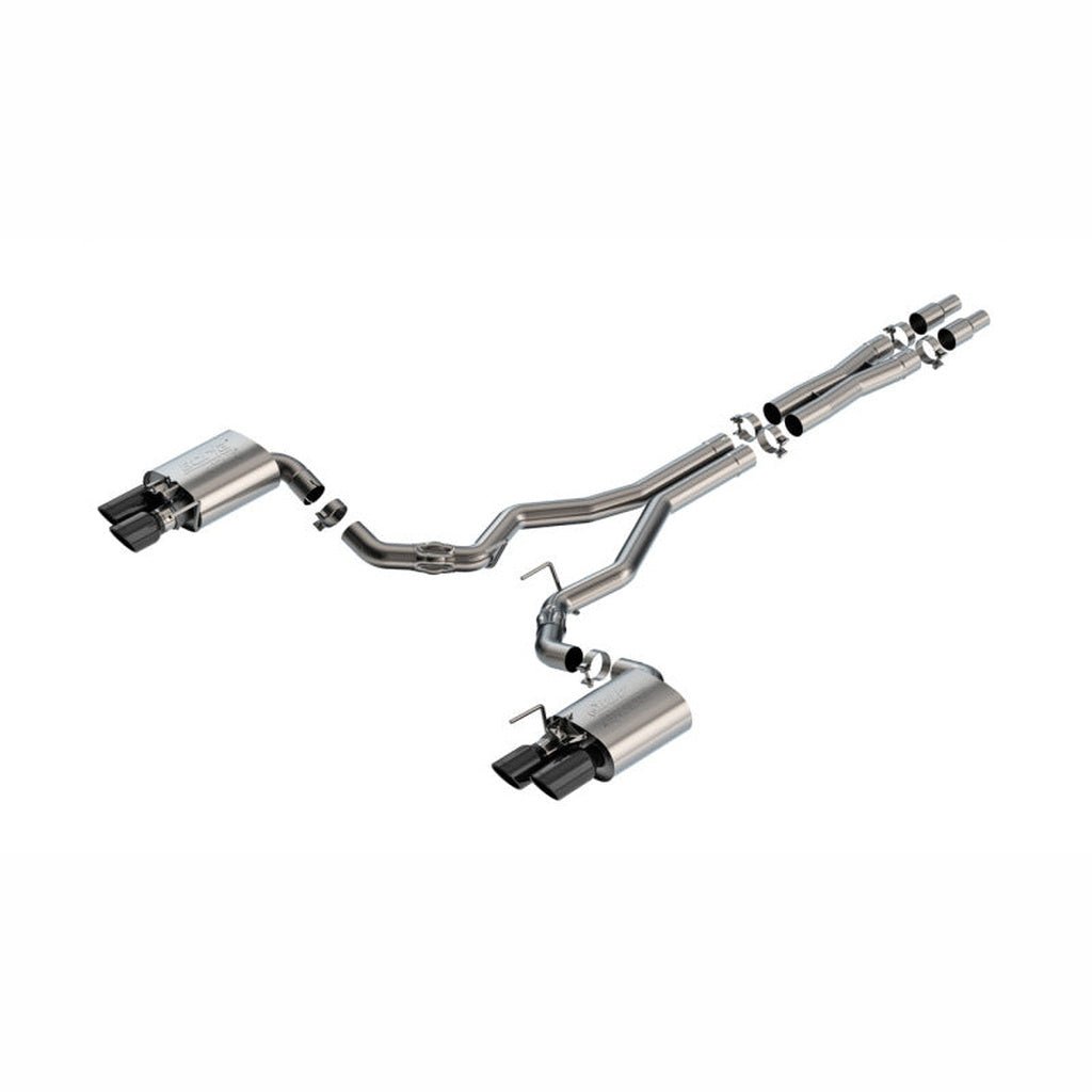 Borla ATAK Cat - Back Exhaust System - Black Chrome | 2024 - 2025 Ford Mustang GT - Stateside Performance - Catback - Borla - Borla ATAK Cat - Back Exhaust System - Black Chrome | 2024 - 2025 Ford Mustang GT