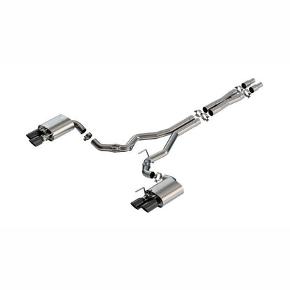 Borla ATAK Cat - Back Exhaust System - Black Chrome | 2024 - 2025 Ford Mustang GT - Stateside Performance - Catback - Borla - Borla ATAK Cat - Back Exhaust System - Black Chrome | 2024 - 2025 Ford Mustang GT