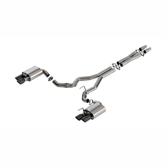 Borla ATAK Cat - Back Exhaust System - Black Chrome | 2024 - 2025 Ford Mustang GT - Stateside Performance - Catback - Borla - Borla ATAK Cat - Back Exhaust System - Black Chrome | 2024 - 2025 Ford Mustang GT