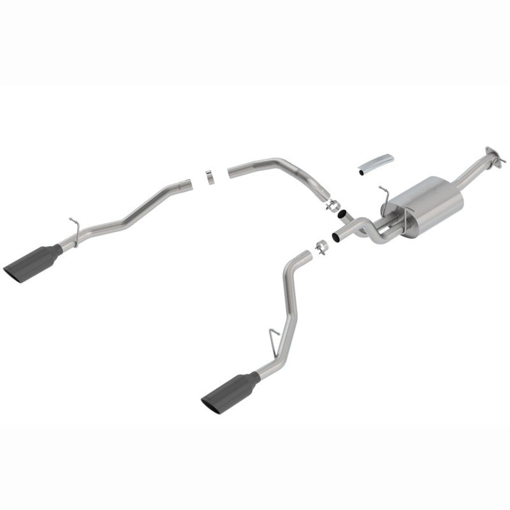 Borla ATAK S/S Catback Exhaust Crew Cab Short Bed - Black Chrome Tips | 2019-2024 Ram 1500 - Stateside Performance - Catback - Borla - Borla ATAK S/S Catback Exhaust Crew Cab Short Bed - Black Chrome Tips | 2019-2024 Ram 1500