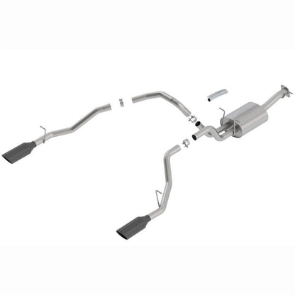 Borla ATAK S/S Catback Exhaust Crew Cab Short Bed - Black Chrome Tips | 2019-2024 Ram 1500 - Stateside Performance - Catback - Borla - Borla ATAK S/S Catback Exhaust Crew Cab Short Bed - Black Chrome Tips | 2019-2024 Ram 1500